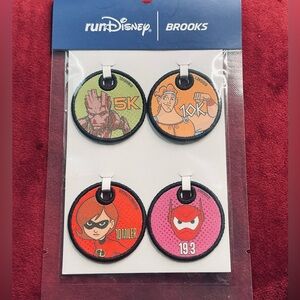 Run Disney Limited Edition Badges from the Springtime Surprise April 2025 WDW